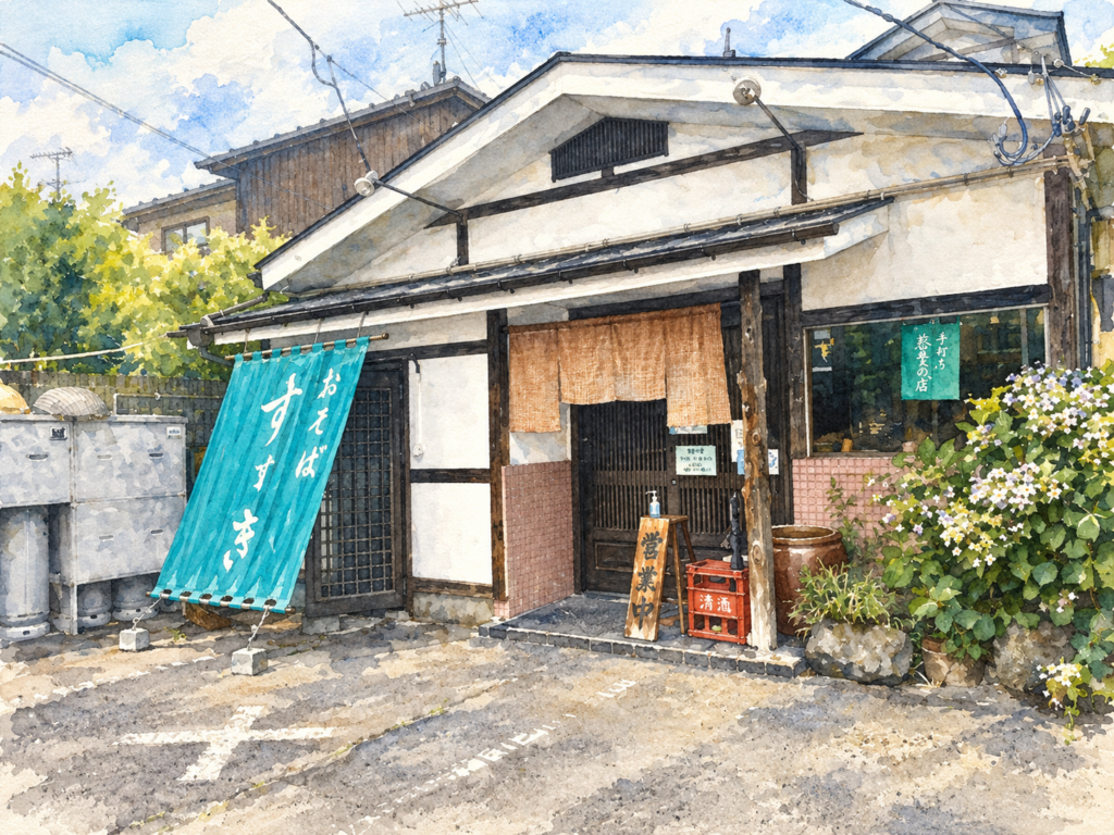 おそば すゞきの店舗外観をイメージした画像