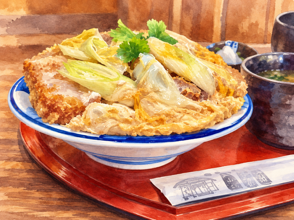 おそば すゞきの厚切りカツ丼をイメージした画像